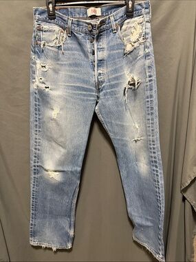 Levi’s Vintage-Inspired Distressed Light Blue Men's Jeans
